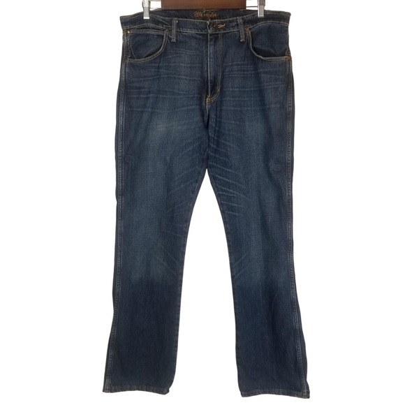 Wrangler Other - Wrangler Jeans Men's 35x36 Blue Retro Slim Boot Medium Wash‎ Cowboy Denim 77MWZ